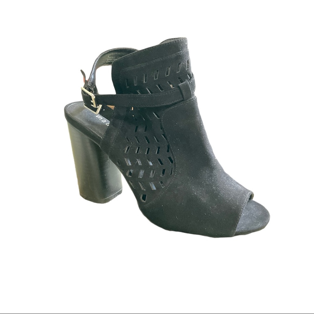 Madden Girl Peep Toe Black Shoe Size 8